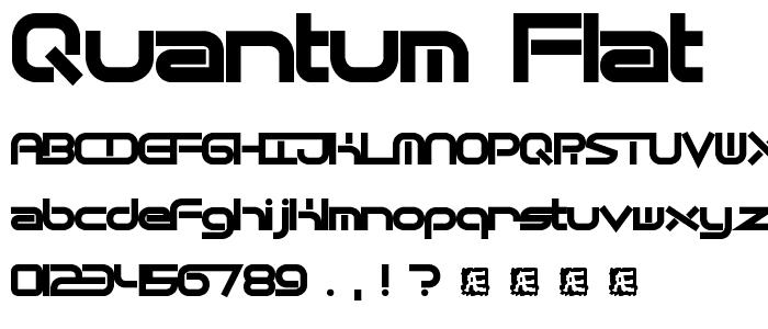 Quantum Flat (BRK) font